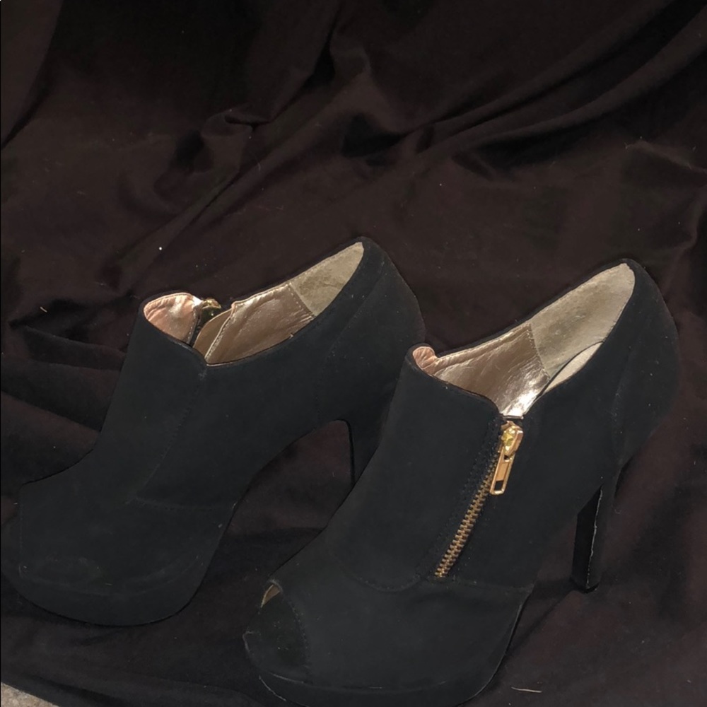 Open Toed bootie heels